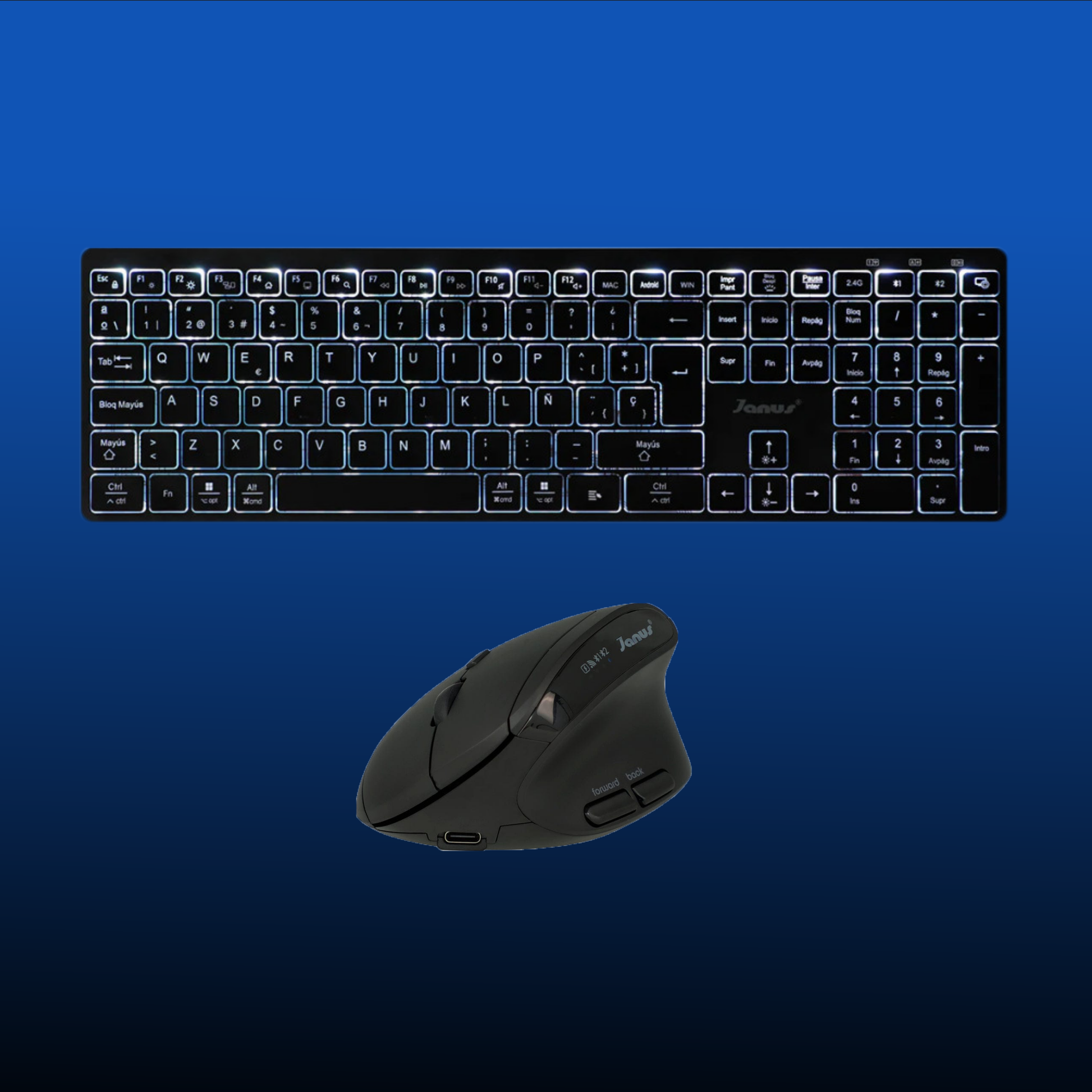 TECLADO ERGONOMICO JANUS